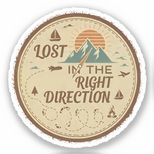 Lost in the Right Direction シール (正面)