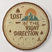 Lost in the Right Direction 缶バッジ (正面)