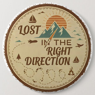 Lost in the Right Direction 缶バッジ