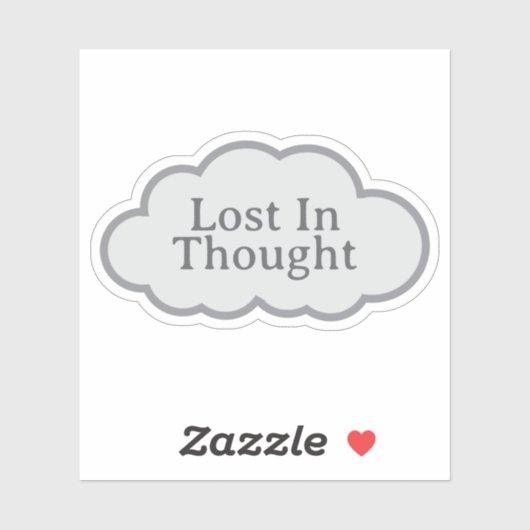 Lost In Thought - Relatable Cloud Sticker シール (シート)