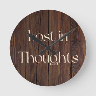 Lost in Thoughts ラウンド壁時計