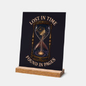 Lost In Time Found In Pages アクリルサイン (傾斜)