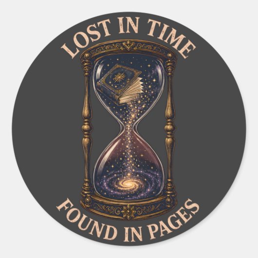 Lost In Time Found In Pages ステッカー (正面)