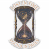 Lost In Time Found In Pages ステッカー シール (正面)
