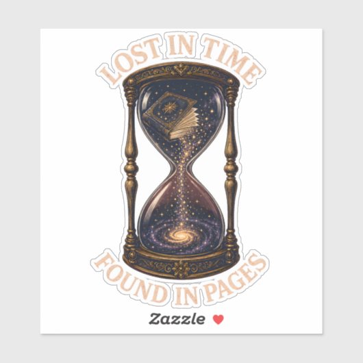 Lost In Time Found In Pages ステッカー シール (シート)