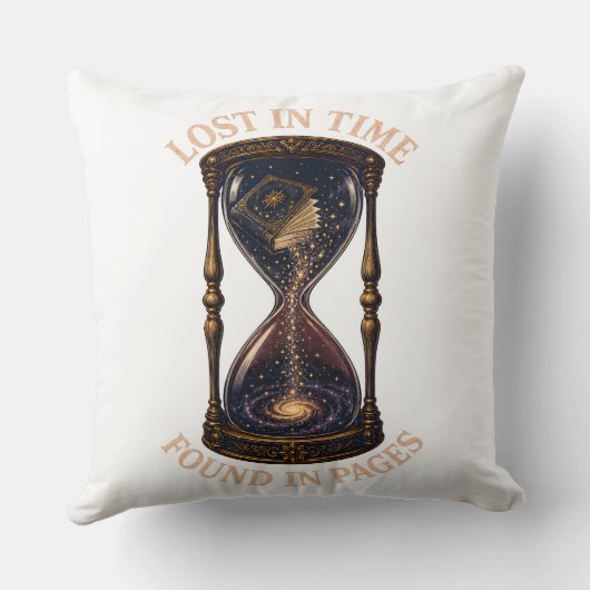 Lost In Time Found In Pages スロー枕 クッション (裏面)