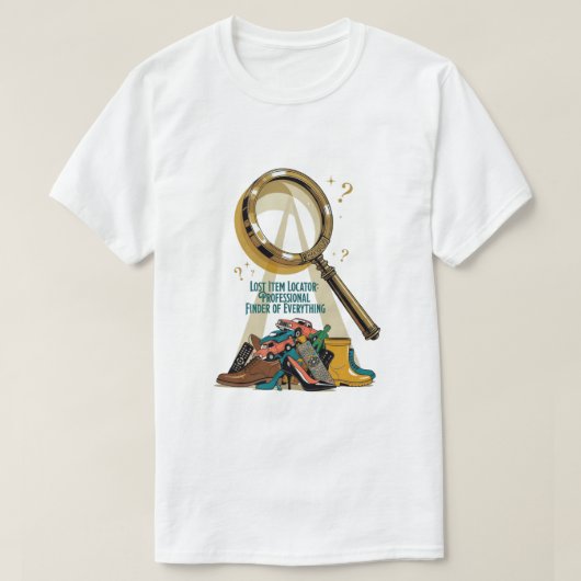 Lost Item Locator T Shirt, Professional Finder Mug Tシャツ (デザイン正面)