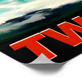 Lost Lake Washington TWA Trans World Airlines ポスター (角)