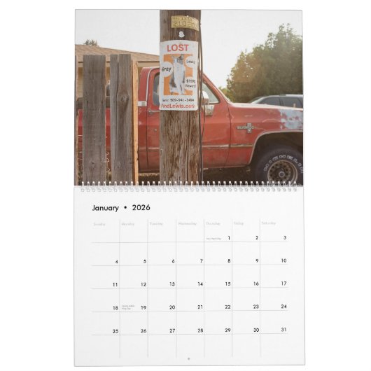 Lost Lewis Calendar カレンダー (1月 2026)