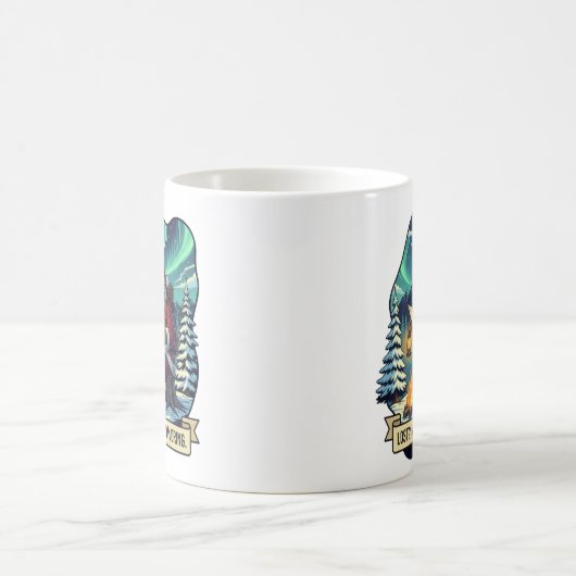 Lost Nah Just Exploring Santa Design コーヒーマグカップ (中央)