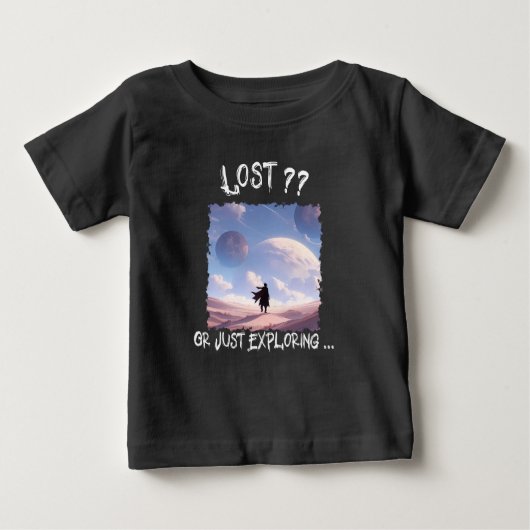 Lost?? Or Just Exploring...Desert Camping ベビーTシャツ (正面)