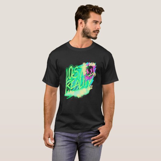 Lost Reality Rave EDM House Music Techno Music Fes Tシャツ (正面フル)
