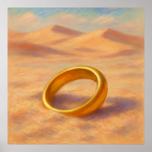 Lost Ring - Pastel Painting Style Art ポスター (正面)