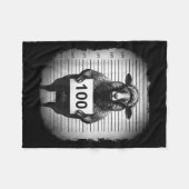 Lost Sheep And Found Wanted Mugshot Christian Men フリースブランケット (正面(横))