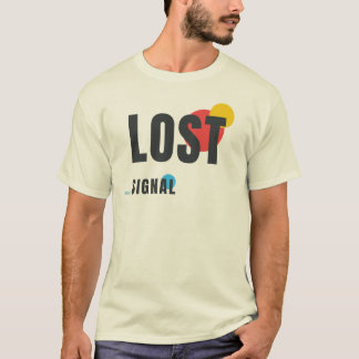 LOST SIGNAL | モダンなテクノロジー感のあるグラフィックデザイン Tシャツ