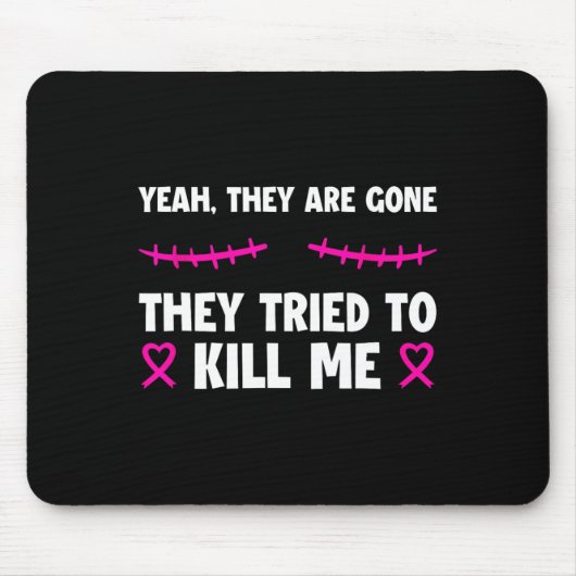 Lost Them Kept My Life Breast Cancer Survivor Tee  マウスパッド (正面)