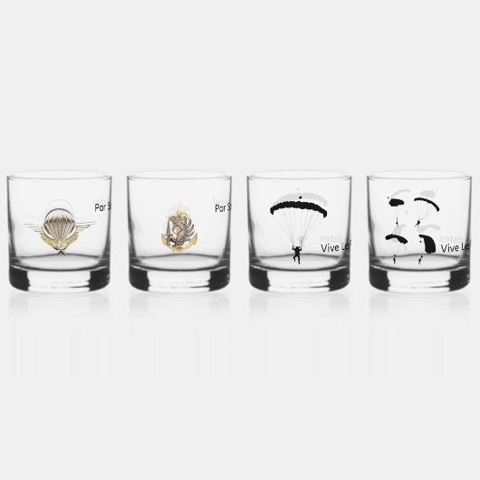 lot de 4 verres "colonial" ウイスキーグラス (正面)