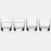 lot de 4 verres "colonial" ウイスキーグラス (左)