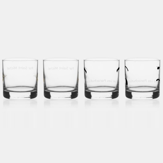 lot de 4 verres "colonial" ウイスキーグラス (右)