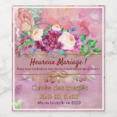 lot d'étiquettes pour bocaux ワインラベル (シングルラベル)