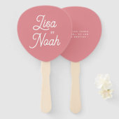 Lot d'éventails Colorus rose ハンドファン (正面&裏面)