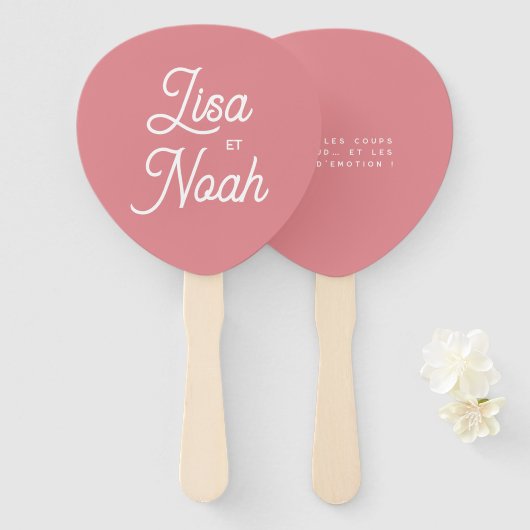 Lot d'éventails Colorus rose ハンドファン (正面&裏面)