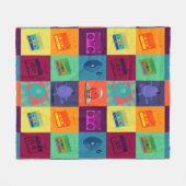 Lotería musical フリースブランケット (正面(横))