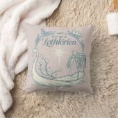 LOTHLORIEN™で会おう - 白鳥のボート クッション (ブランケット)