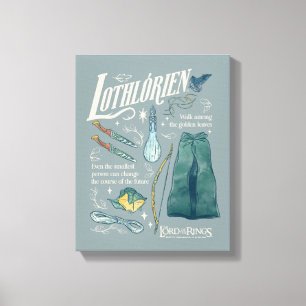 LOTHLORIEN™ 水彩コラージュ グラフィック キャンバスプリント
