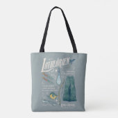 LOTHLORIEN™ 水彩コラージュ グラフィック トートバッグ (裏面)