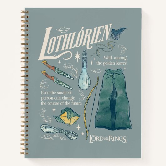 LOTHLORIEN™ 水彩コラージュ グラフィック ノートブック (正面)