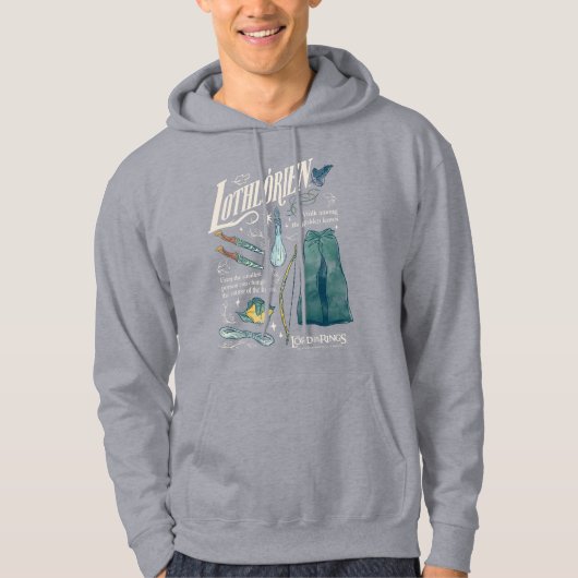 LOTHLORIEN™ 水彩コラージュ グラフィック パーカ (正面)