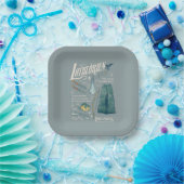 LOTHLORIEN™ 水彩コラージュ グラフィック ペーパープレート (パーティー)