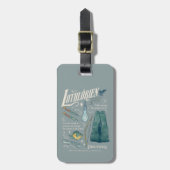 LOTHLORIEN™ 水彩コラージュ グラフィック ラゲッジタグ (正面縦)