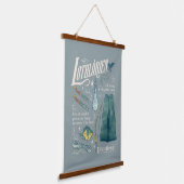 LOTHLORIEN™ 水彩コラージュ グラフィック 吊り下げ型タペストリー (傾斜あり)