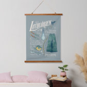 LOTHLORIEN™ 水彩コラージュ グラフィック 吊り下げ型タペストリー (寝室)