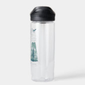 LOTHLORIEN™ Watercolor Collage Graphic ウォーターボトル (背面)