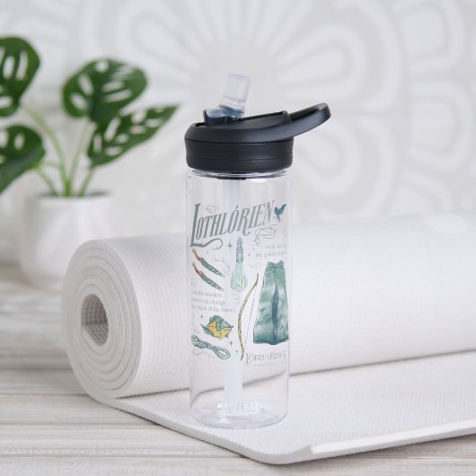 LOTHLORIEN™ Watercolor Collage Graphic ウォーターボトル (ヨガ)