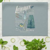LOTHLORIEN™ Watercolor Collage Graphic キッチンタオル (折り畳み)
