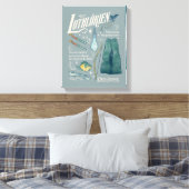 LOTHLORIEN™ Watercolor Collage Graphic キャンバスプリント (インサイチュ (寝室))