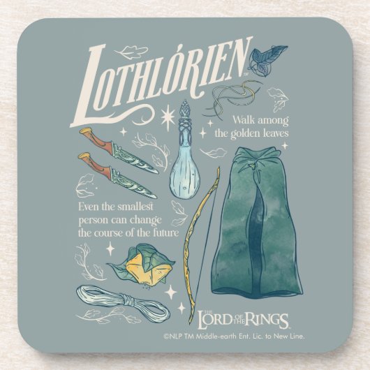 LOTHLORIEN™ Watercolor Collage Graphic コースター (正面)