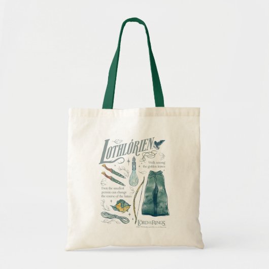 LOTHLORIEN™ Watercolor Collage Graphic トートバッグ (正面)