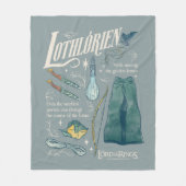 LOTHLORIEN™ Watercolor Collage Graphic フリースブランケット (正面)