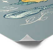 LOTHLORIEN™ Watercolor Collage Graphic ポスター (角)