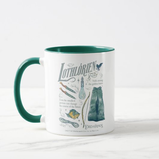LOTHLORIEN™ Watercolor Collage Graphic マグカップ (左)