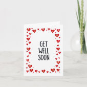 Lots of Hearts Get Well Soon Card カード (正面)