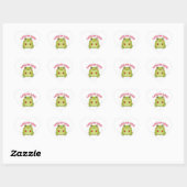 Lots Of Love Frog Sticker Cute Frog Holding Hearts ハートシール (シート)