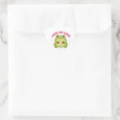 Lots Of Love Frog Sticker Cute Frog Holding Hearts ハートシール (バッグ)