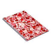 Lots of Love Hearts Mosaic Pattern ノートブック (右側)