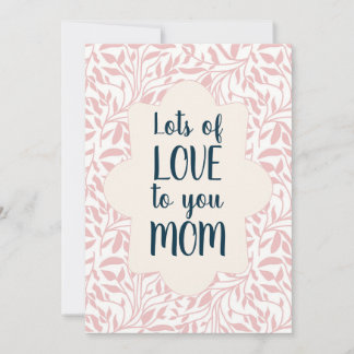 Lots of Love to You Mom Mothers Day Card サンキューカード